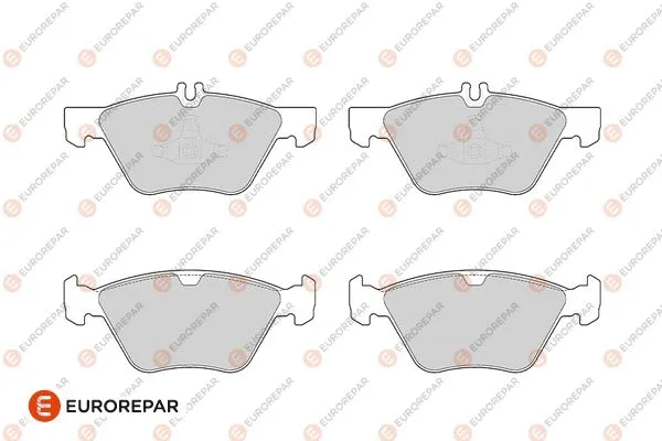Kit de plaquettes de frein, frein à disque EUROREPAR 1686269480