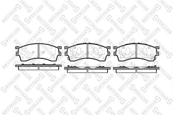 Kit de plaquettes de frein, frein à disque STELLOX 426 012B-SX