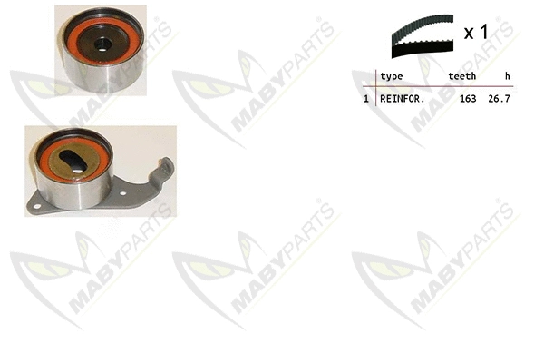 Kit de courroie crantée MABYPARTS OBK010263