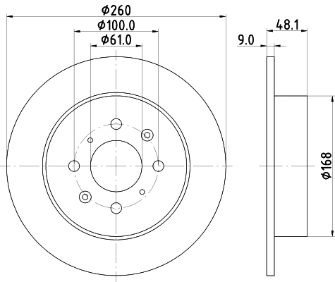 Disque de frein NISSHINBO ND8009K