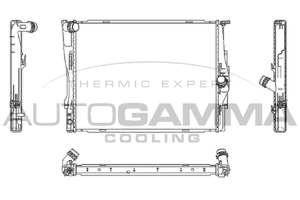 Radiateur, refroidissement du moteur AUTOGAMMA 107448