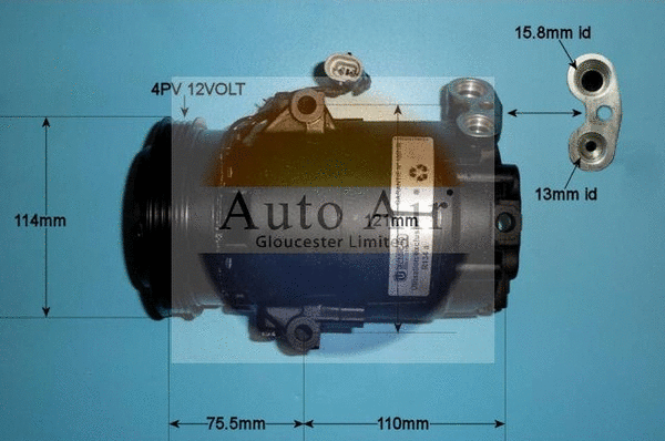 Compresseur, climatisation AUTO AIR GLOUCESTER 14-0230R