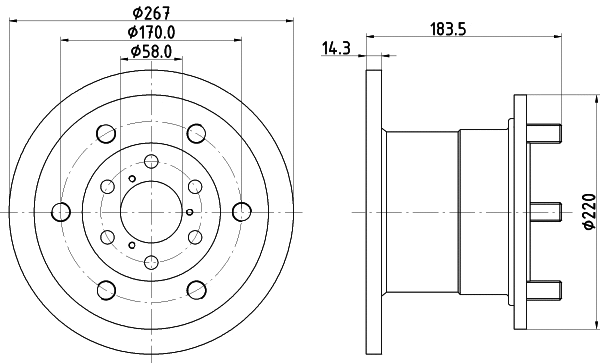 Disque de frein PAGID 50919
