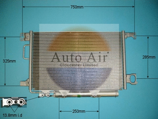 Condenseur, climatisation AUTO AIR GLOUCESTER 16-1340A