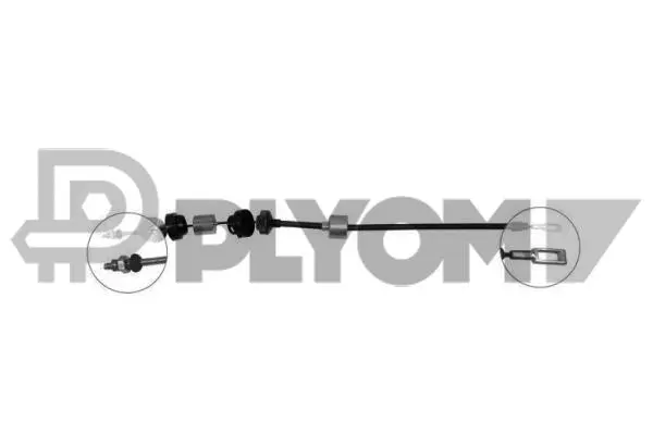 Tirette à câble, commande d'embrayage PLYOM P036639