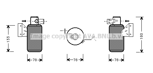 Filtre déshydratant, climatisation PRASCO VND166