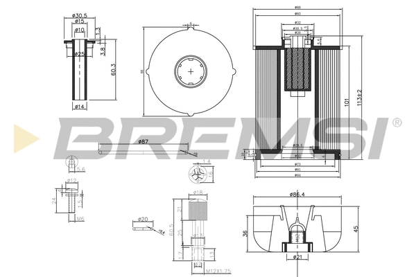 Filtre à carburant BREMSI FE0337