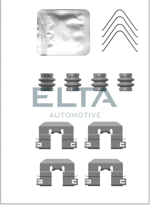 Kit d'accessoires, plaquette de frein à disque ELTA AUTOMOTIVE EA8818