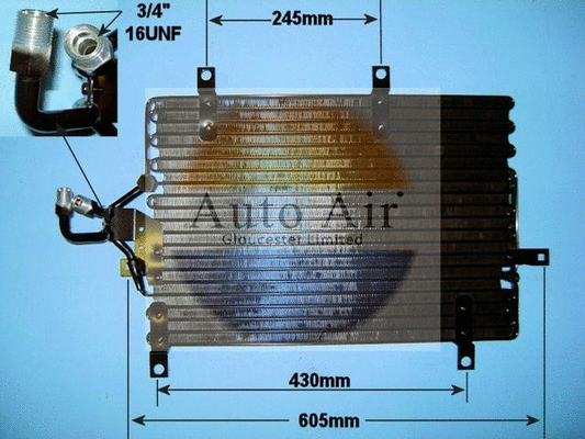 Condenseur, climatisation AUTO AIR GLOUCESTER 16-2035
