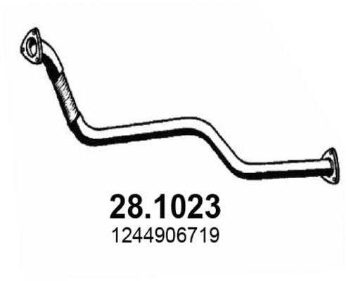 Tuyau d'échappement ASSO 28.1023