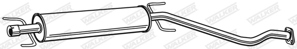 Silencieux central WALKER 22940