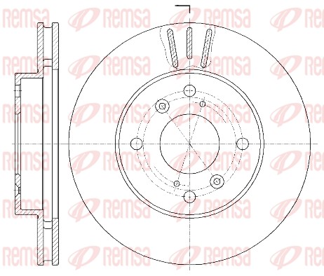 Disque de frein REMSA 61835.10