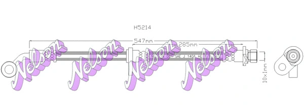 Flexible de frein KAWE H5214