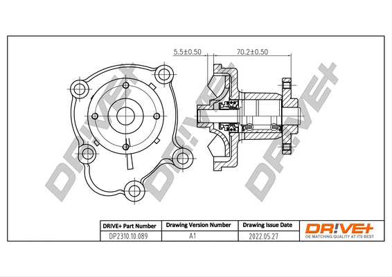 Pompe à eau, refroidissement du moteur Dr!ve+ DP2310.10.089
