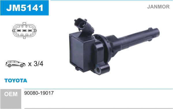 Bobine d'allumage JANMOR JM5141