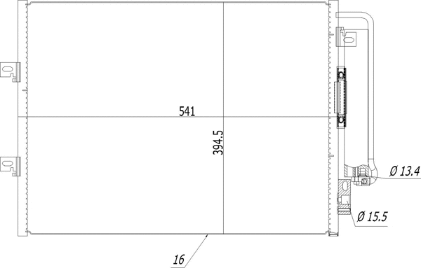 Condenseur, climatisation HART 614 502
