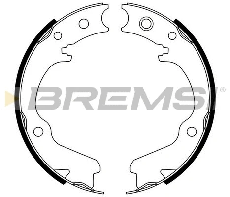 Jeu de mâchoires de frein, frein de stationnement BREMSI GF0891