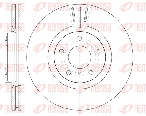 Disque de frein REMSA 61086.10