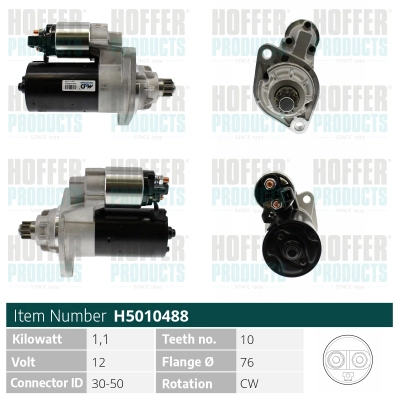 Démarreur HOFFER H5010488
