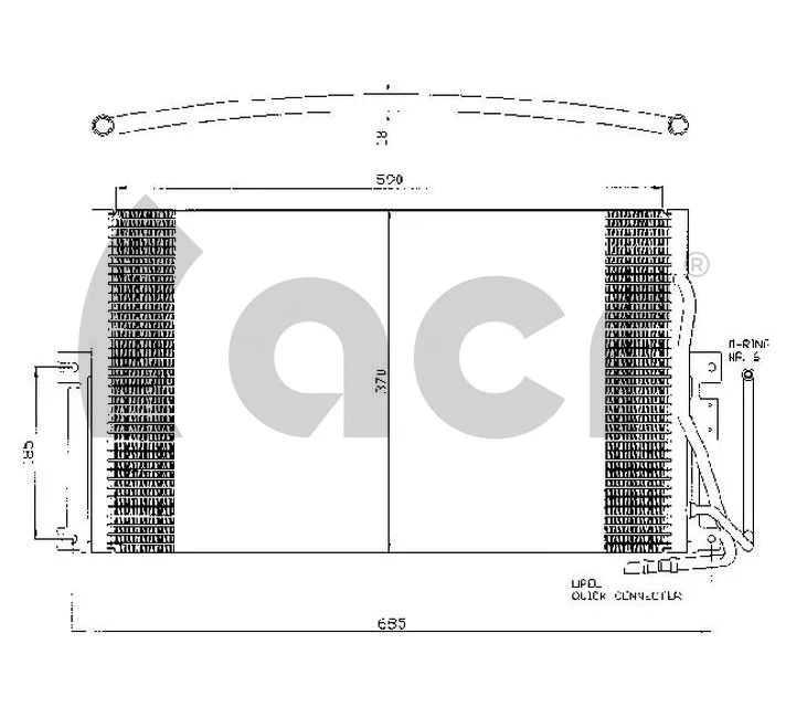 Condenseur, climatisation ACR 300373