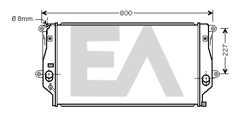 Radiateur, refroidissement du moteur EACLIMA 31R71205