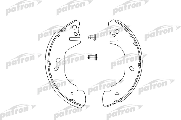 Jeu de mâchoires de frein PATRON PSP542