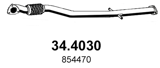 Tuyau d'échappement ASSO 34.4030