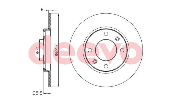 Disque de frein DEEVO BD28800
