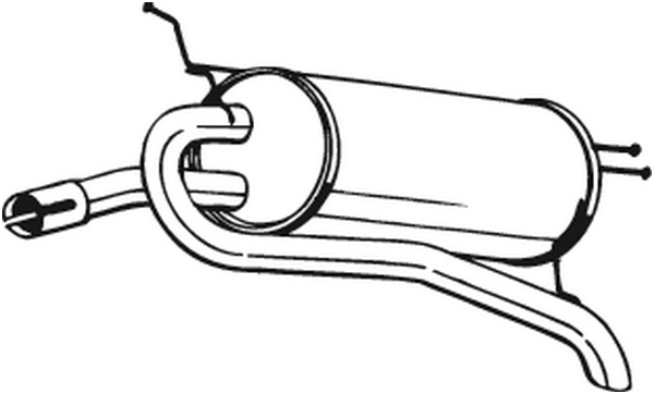 Silencieux arrière KLOKKERHOLM 148-223