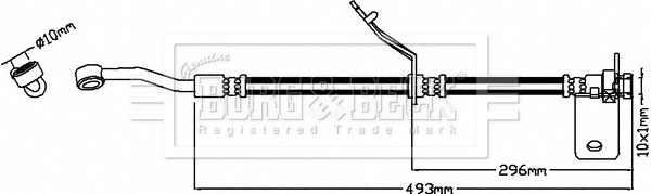 Flexible de frein BORG & BECK BBH8522