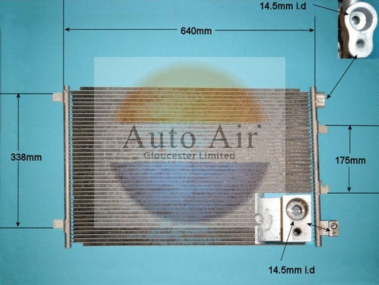 Condenseur, climatisation AUTO AIR GLOUCESTER 16-1342