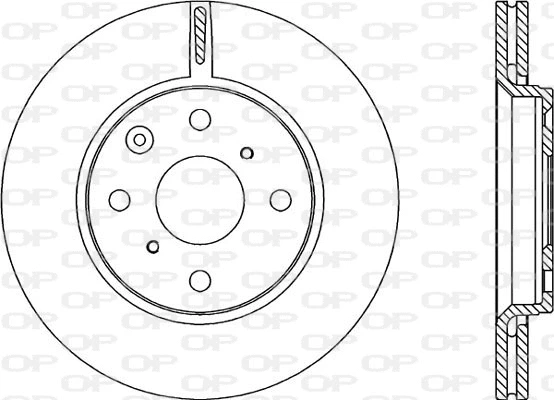Disque de frein OPEN PARTS BDA2228.20