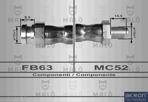 Flexible de frein AKRON-MALÒ 80154