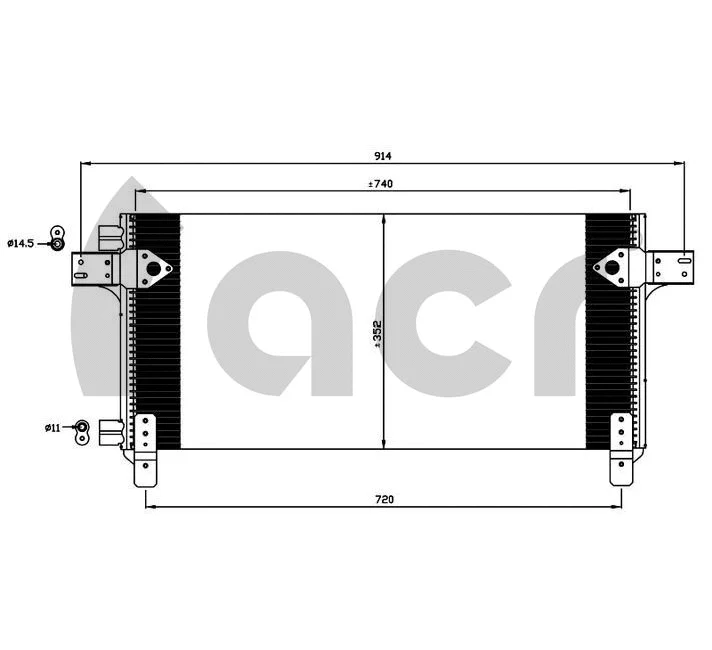 Condenseur, climatisation ACR 300660