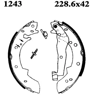 Jeu de mâchoires de frein BSF 01243