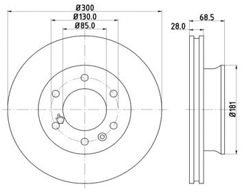 Disque de frein MTR 12108517