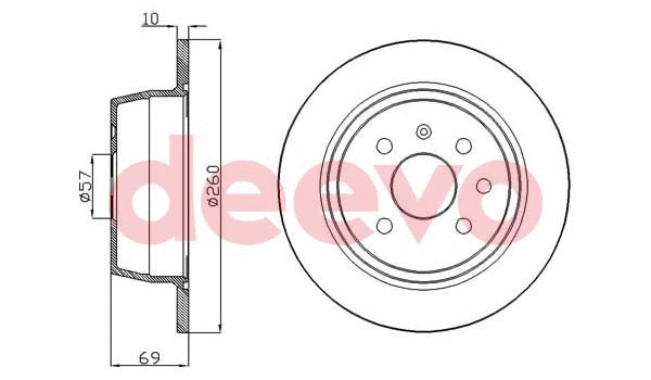Disque de frein DEEVO BD28220