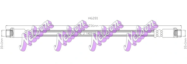 Flexible de frein KAWE H6281