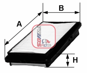 Filtre à air SOFIMA S 8010 A
