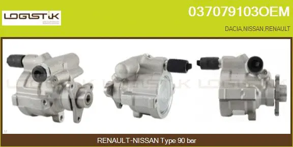 Pompe hydraulique, direction LGK 037079103OEM