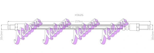 Flexible de frein KAWE H3626