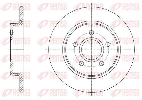Disque de frein REMSA 61873.00
