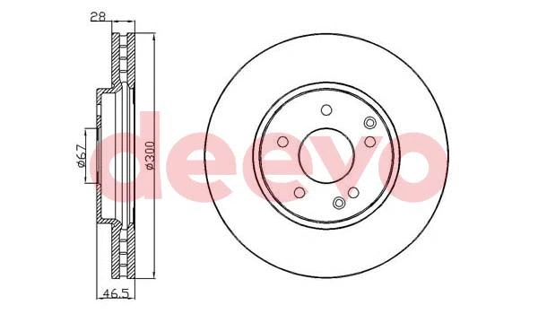 Disque de frein DEEVO BD32620