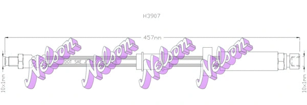Flexible de frein KAWE H3907