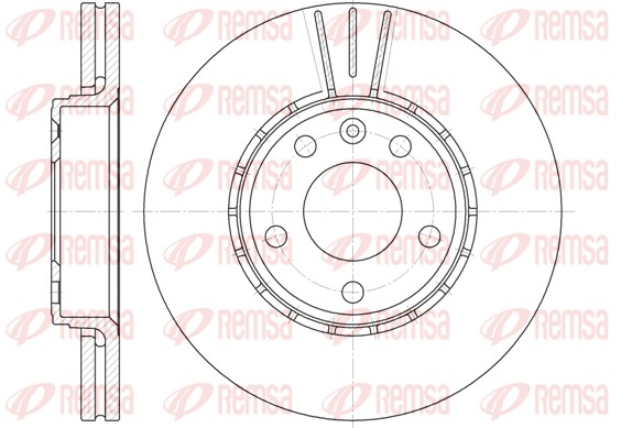 Disque de frein REMSA 6682.10