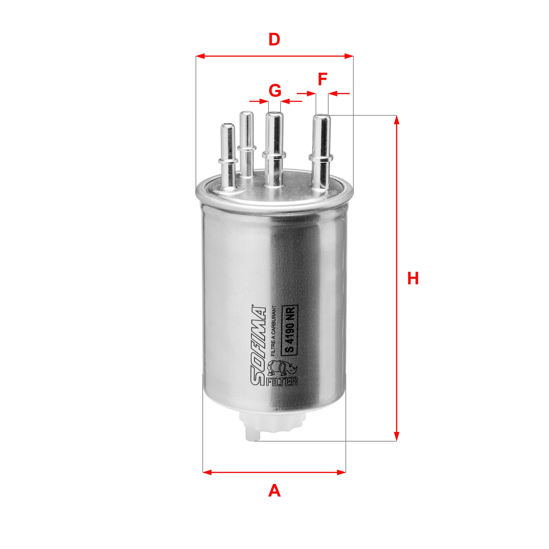 Filtre à carburant SOFIMA S 4190 NR