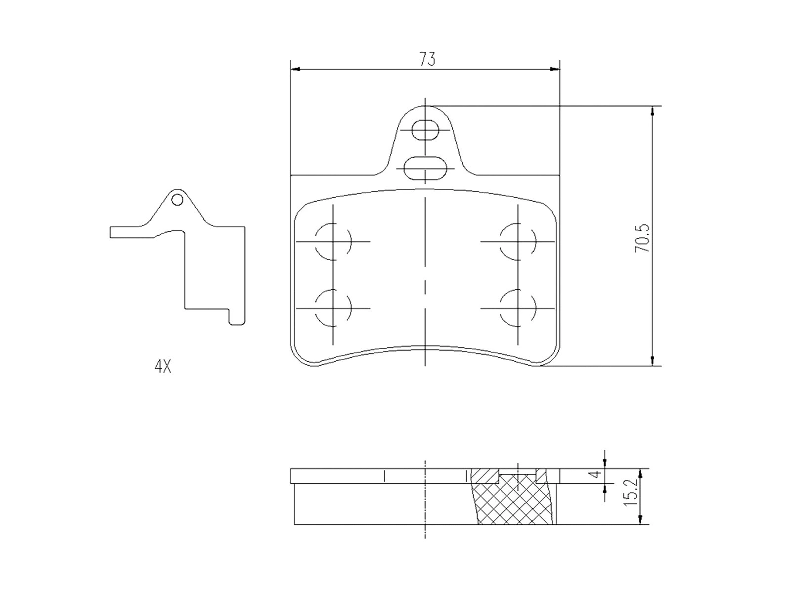 Kit de plaquettes de frein, frein à disque A.Z. Meisterteile AZMT-44-022-1087
