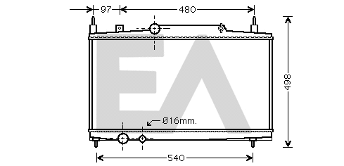 Radiateur, refroidissement du moteur EACLIMA 31R55099