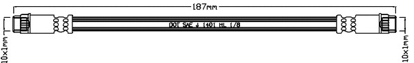 Flexible de frein JURATEK JBH1075