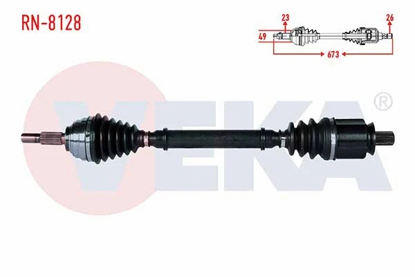 Arbre de transmission VEKA RN-8128